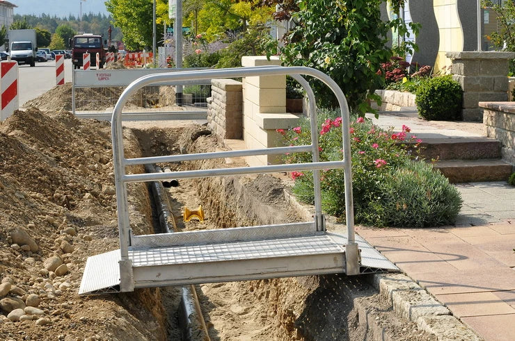Aluminium-Baustellensteg Grabenbrücke – Ansicht 4